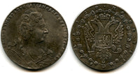 Modern electrotype forgery - Ruble of Anna Ioannovna (1730-1740), Russian Empire