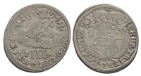 Large silver 3-albus, Johann Hugo (1676-1711), Koblenz, Archbishop-elect of Trier