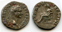 Lovely large fourrée denarius of Vespasian (69-79 CE), unofficial mint in Spain, struck ca.87 CE (ex-CNG) (C#84.5)