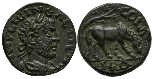High quality AE19 of Gallienus (253-268 AD), Alexandria Troas, Roman Provincial issue (Bellinger A451)
