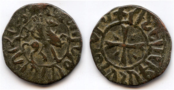 Quality bronze kardez, Hetoum I (1226-1271), Cilician Armenia - equestrian type