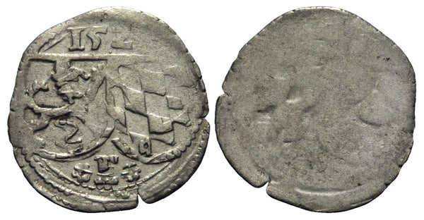 One-sided silver Zweier, 1528, Ernst von Bayern (1517-1540), Passau