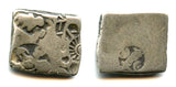 Silver drachm of Emperor Samprati (ca. 216-207 BC), Mauryan Empire, India (G/H#574)