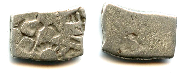 Silver karshapana of Samprati (ca.216-207 BC), Mauryan Empire, India (G/H 575)