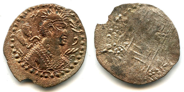 Billon drachm of Napki Malka (after c.576 AD), Turko-Hepthalites in Gandhara
