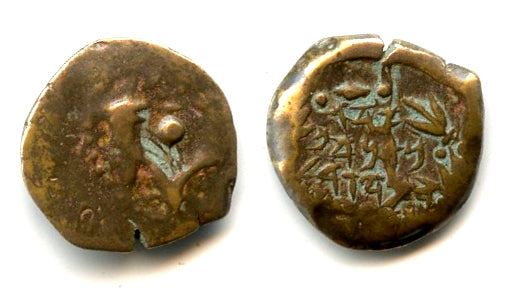 Bronze prutah of Alexander Jannaeus (103-76 BC), Hasmoneans, Judaea (E6)