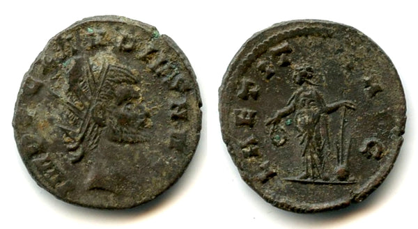 Nice LAETITIA antoninianus of Claudius II Gothicus (268-270 CE), Roman Empire