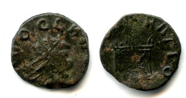 Barbarized antoninianus of Claudius II (268-270 AD), Gallic mint, Roman Empire