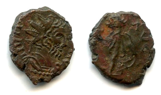 Barbarous radiate, Tetricus I, minted 270-280 AD, Spes left type, Roman Gaul