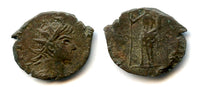 Ancient barbarous AE15 radiate, Tetricus II, minted 270-280 AD, Roman Gaul