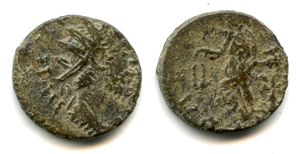 Barbarous LAETITIA antoninianus of Tetricus I, c.270-280 AD, Roman Gaul