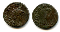 Barbarous radiate of Tetricus II w/sacrificial implements, c.270-280 AD, Roman Gaul