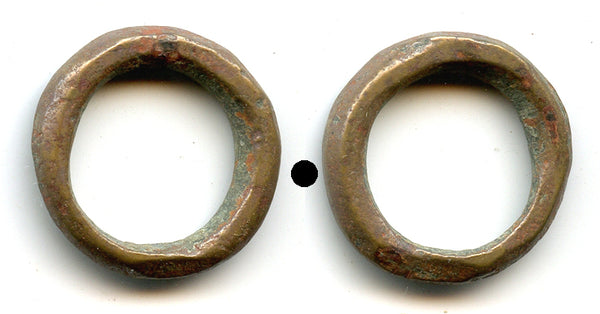 Ancient Celtic bronze ring money AE20 from Hungary, ca.800-500 BC