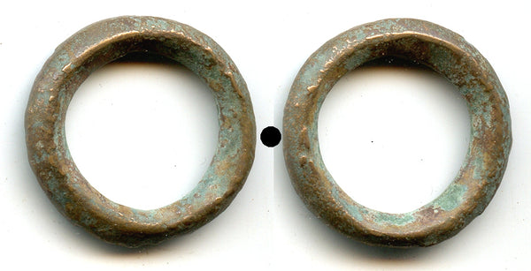 Larger ancient Celtic bronze ring money AE24 from Hungary, ca.800-500 BC