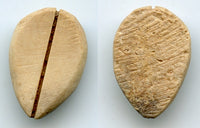 Primitive bone cowrie-shell coin, W.Zhou dynasty (1046-771 BC), China - Hartill #1.2