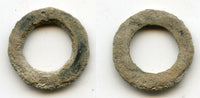 Local cash coin w/no inscriptions, Semirechye, ca.400/600 AD (Kam.#32)