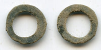 Local cash coin w/no inscriptions, Semirechye, ca.400/600 AD (Kam.#32)