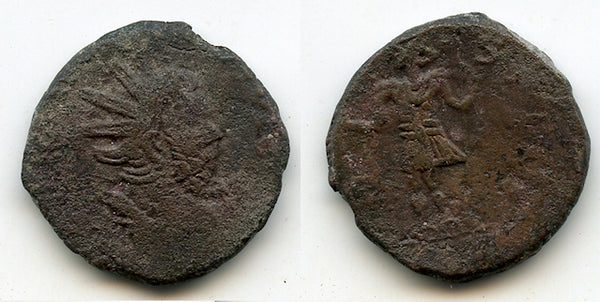 Rare bronze dupondius of Postumus (259-268 CE), Lyons, Gallo-Roman Empire