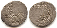 Silver tanka of Husayn Baiqara (1457-1505), Astarabad mint, Timurids in Khorasan