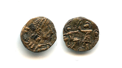 Rare tiny barbarous FEL TEMP REPARATIO, 350's AD, Gaul, Roman Empire