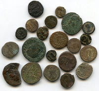Lot of 21 nicer late Roman coins, 3rd-4th century AD