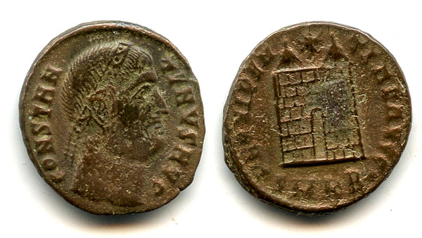 Rare "eyes to god" follis of Constantine I (307-337), Cyzicus, Roman Empire