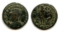 Bronze follis of Licinius II (317-324 CE), Heraclea, Roman Empire (RIC 54)