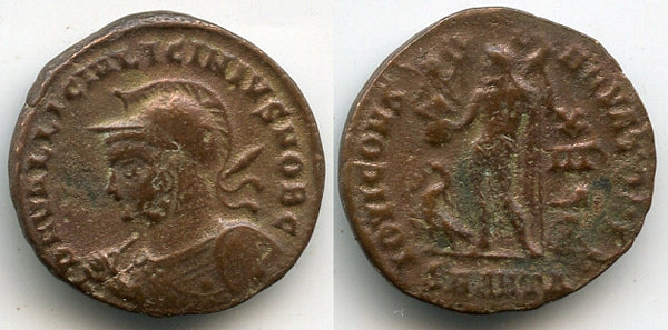 Bronze follis of Licinius II (317-324 AD), Antioch, Roman Empire (RIC 36)