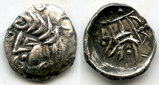 Quality silver obol, unknown King, Samarqand, c.100-400 AD, Soghdiana, Central Asia