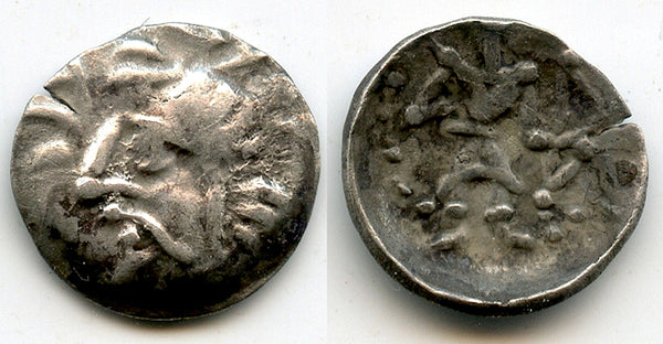 Early silver obol, unknown King, Samarqand, c.100-200 AD, Soghdiana, Central Asia