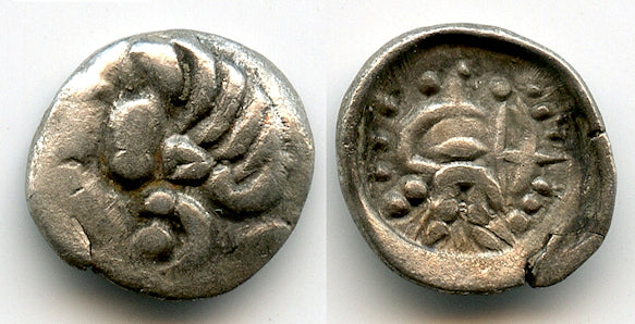 Quality silver obol, unknown King, Samarqand, c.100-400 AD, Soghdiana, Central Asia