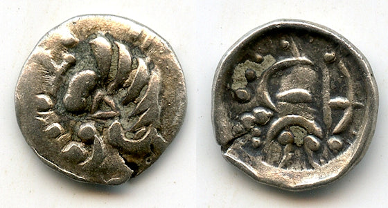 Nice silver obol, unknown King, Samarqand, c.100-400 AD, Soghdiana, Central Asia