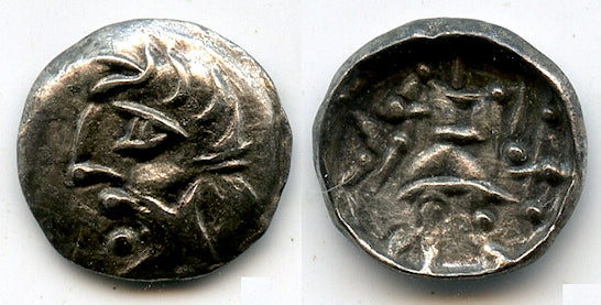 Nice silver obol, unknown King, Samarqand, c.100-400 AD, Soghdiana