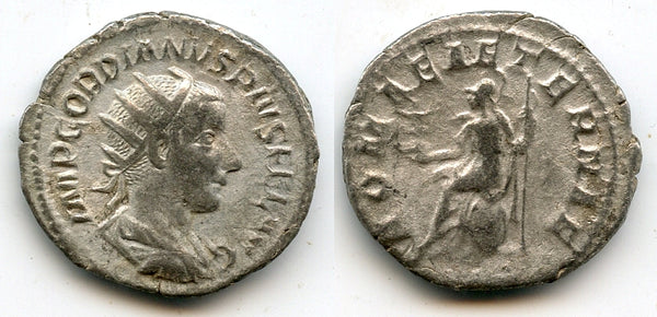Silver antoninianus of Gordian III (238-244 AD), Rome, Roman Empire
