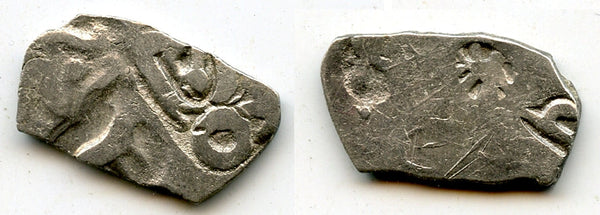 Silver 1/2 vimshatika, Kasala Kingdom, ca.600-470 BC, India (Rajgor 1048)