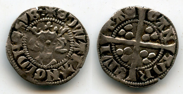 Silver penny, Edward II (1272-1307), Canterbury mint, England (Class 11a)