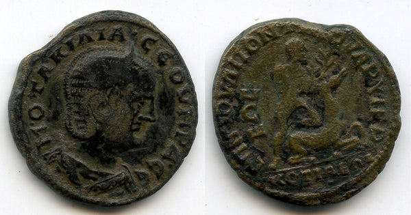 Rare AE24 of Otacilia Severa, wife of Philip (244-249). Cotiaeum, Phrygia, Roman Provincial coins