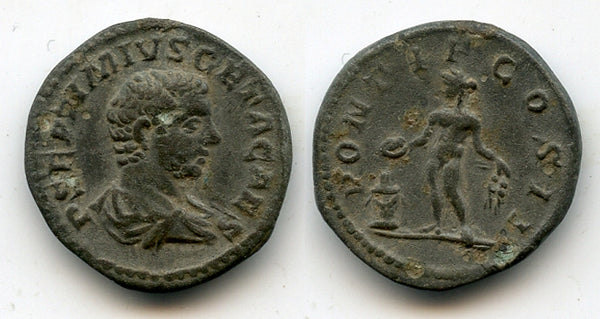 Very nice limes denarius of Geta (209-212 AD), Roman Empire