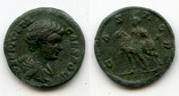 Rare early CASTOR limes denarius of Geta (209-212 AD), Roman Empire