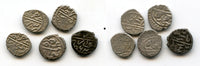 Lot of 5 unsorted silver akce of Bayezid II (1481-1512), Ottoman Empire