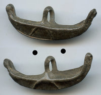 Scarce small tin boat-money, c.1400-1700, primitive coinage of Malaysia