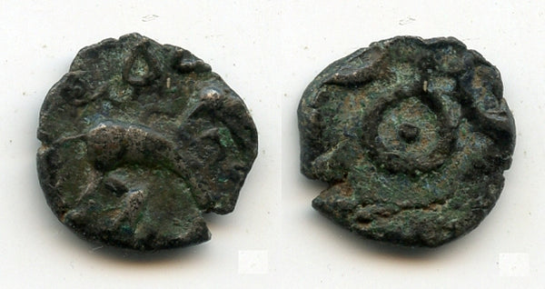 Billon drachm of Vasishtiputra Pulumavi (ca.131-159 AD), Satavahana Empire