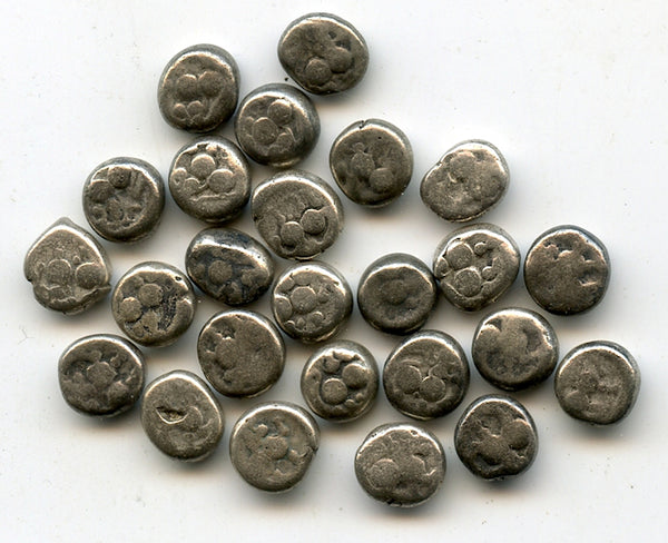 Lot of 25 silver hemidrachms, Ramachandra (1271-1309), Yadavas of Devagiri, India