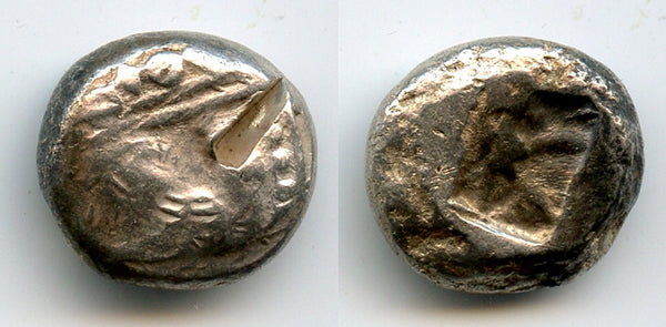 Archaic silver stater (prow left), Phaselis in Caria, c.530-500 BC, Ancient Greece