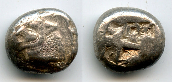 Archaic silver stater, Mylasa in Caria, c.500 BC, Ancient Greece