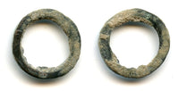 Local cash coin w/no inscriptions, Semirechye, ca.400/600 AD, Central Asia (Kam.#32)