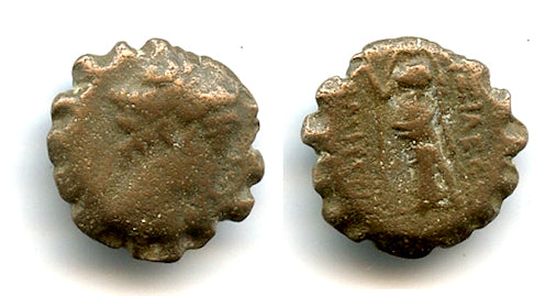 AE13 of Demetrius I Soter (162-150 BC), Ake-Ptolemais mint, Seleukid Empire