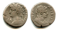 Silver tetradrachm of Nero w/Hera, RY14 (67/68 AD), Alexandria, Roman Egypt
