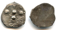 Rare silver drachm, early Hindu Shahi of Gandhara, India, ca.600-700 AD - "HaSi" type