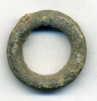Excellent bronze ancient Celtic ring money, ca. 800-500 BC - Hungarian find. Smaller piece (19mm, 4.8 grams).